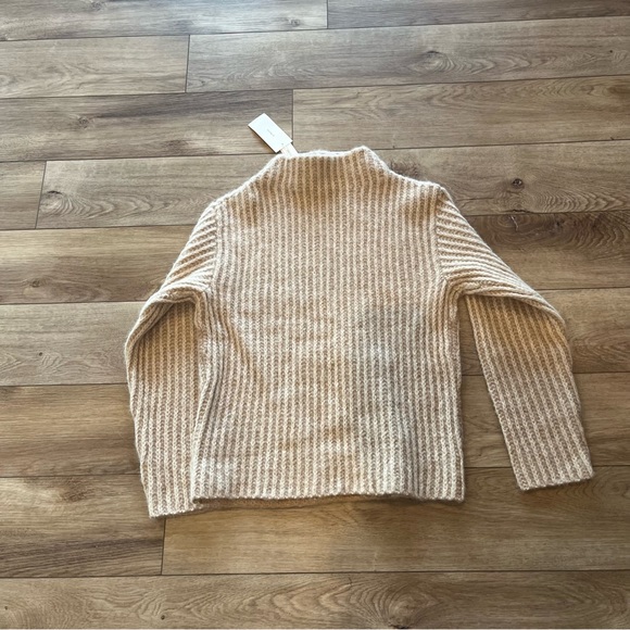 NWT Vince Size Small Ribbed Funnel Neck Sweater Alpaca Wool Soft Thick $375 - Picture 5 of 7